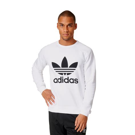 adidas weiß pullover|Adidas fleece pullovers.